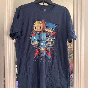 Marvel Captain America Funko Pop Figure T-Shirt